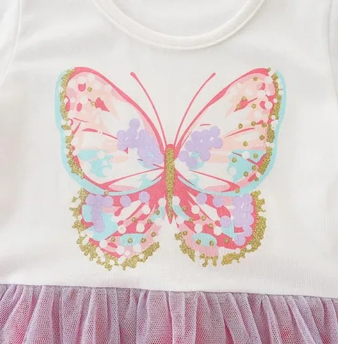 Miniatura 3 de warmstraw Vestido de manga larga para niñas de 2 a 7 años, de algodón, con estampado de dibujos animados, para otoño e invierno