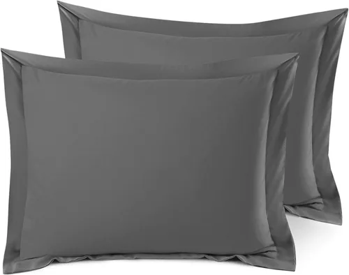 Miniatura 12 de Nestl Juego de 2 fundas tipo sham de almohada suaves - Fundas de almohada de microfibra de doble cepillado - Fundas de almohada de cama premium