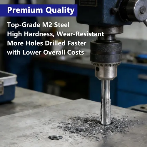 Miniatura 3 de 1/4" - 18 NPT - Grifo de tubo cónico M2 NPT, utilizado para roscar máquina convencional o roscado CNC, puede golpear acero y acero inoxidable