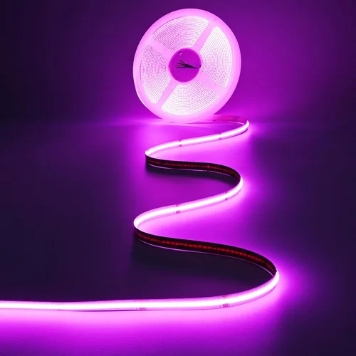 JOYLIT Tira de luces LED COB RGBW de 32.8 pies, 24 V para interiores, RGB 3000 K, blanco cálido, 4 en 1, cinta LED sin puntos que cambia de color,