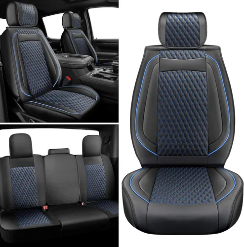 Miniatura 2 de Octomo Juego completo de fundas de asiento compatibles con Chevy Silverado GMC Sierra Custom Fit 2007 a 2025 1500 2500HD 3500HD Crew Double Extended