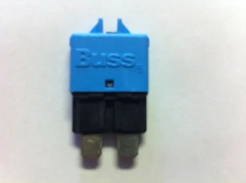 Miniatura 3 de Disyuntor de reinicio manual ATC/ATO de perfil bajo de 5 amperios de autobuses