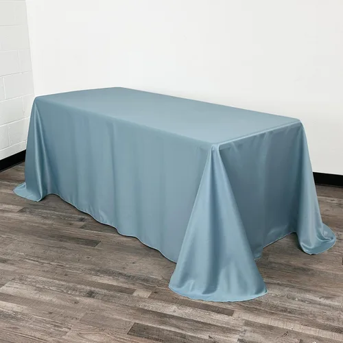 Miniatura 21 de YOUR CHAIR COVERS - Mantel rectangular L'Amour de 90 x 132 pulgadas - Mantel de boda prémium para mesas rectangulares de banquete de 6 pies - Verde