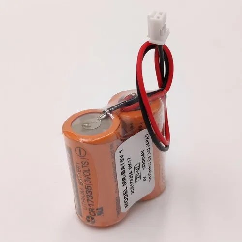 Miniatura 3 de (2 piezas) MR-BAT6V1 2CR17335A WK17 6V 1800mAh PLC batería para J4 servo PLC batería con enchufe