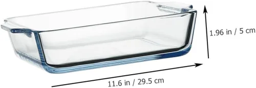 Miniatura 3 de STOBAZA 1 unidad de cena profunda para sartén de vapor, mango rectangular, herramienta de microondas, suministro para hornear, tartas de queso