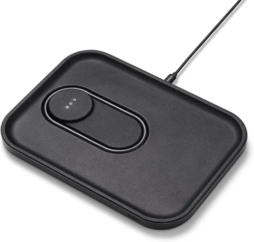 Courant MAG:3 Classics - Cargador y bandeja de cuero italiano, cargador multidispositivo compatible con iPhones MagSafe 16, 15, 14, 13, 12 o fundas