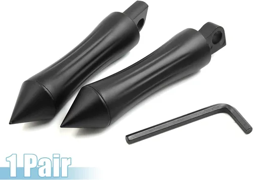 Miniatura 6 de F FIERCE CYCLE 1 par de aleación de aluminio de 0.394 in de la motocicleta Rearsets trasero conjunto reposapiés Peg Bike Bicicleta Ciclismo Negro