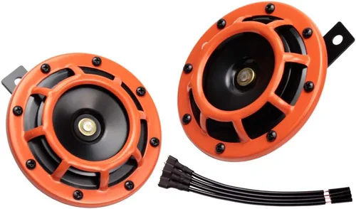 Miniatura 9 de FARBIN Bocina de coche impermeable tono súper fuerte 12V tono alto/tono bajo kit de bocinas gemelas de metal con rejilla protectora
