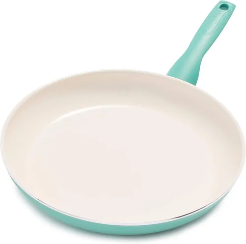Miniatura 11 de GreenPan Rio - Sartén antiadherente de cerámica saludable de 12 pulgadas, sin PFAS, apta para lavavajillas, color negro