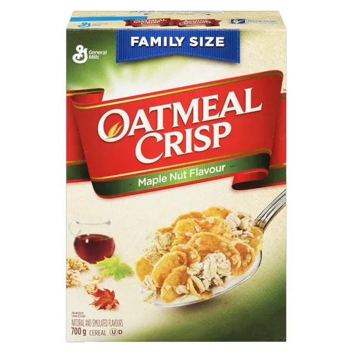 Miniatura 5 de Oatmeal Crisp Cereal con sabor a nuez de arce, 24.69 oz {Importado de Canadá}