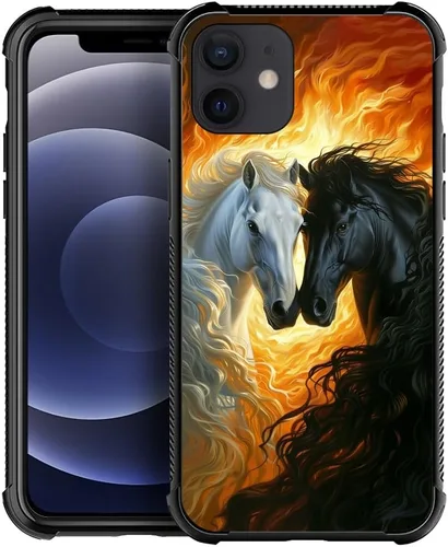 Miniatura 38 de CARLOCA Funda compatible con iPhone 11 Pro Max, patrón de carretera del desierto naranja alienígena, ultra protección, a prueba de golpes