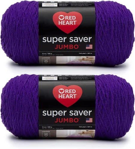 Miniatura 61 de Red Heart Super Saver Jumbo Ovillo de lana, Amatista