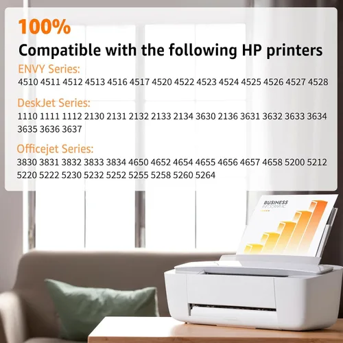 Miniatura 2 de NineLeaf Cartucho de tinta remanufacturado de nueva generación de alto rendimiento compatible con HP 63xl 63 XL 63 Officejet 5255 5258 Deskjet 1112