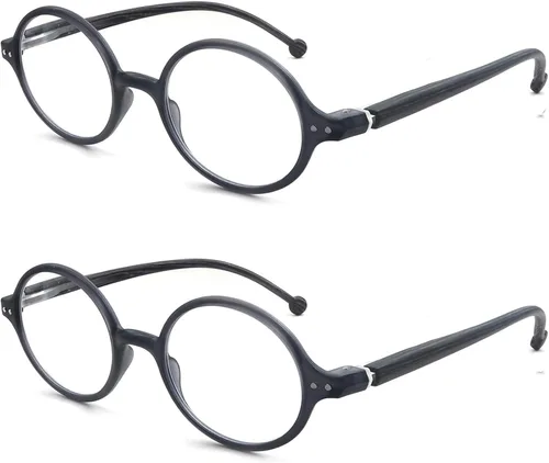 Miniatura 2 de Gafas de Lectura Redondas para Mujeres y Hombres con Bloqueo de Luz Azul, Lectores Circulares Unisex Ultraligeros, Gafas de Lectura sin Prescripción