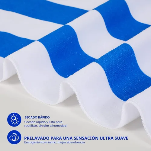 Miniatura 3 de EBOOT Paquete de 10 toallas de playa de gran tamaño, toallas de piscina extra grandes, de microfibra, de secado rápido, para adultos, mujeres