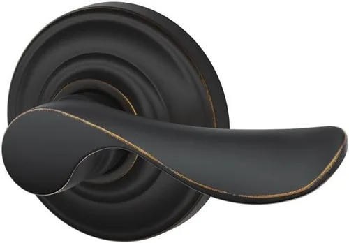 Schlage Lock Company - Maneta para apertura a la derecha Champagne con cerradura sin giro y moldura Andover, bronce envejecido (F170 CHP 716 AND RH)