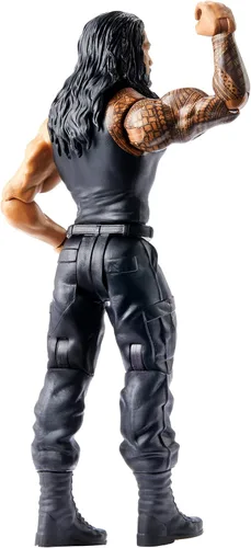 Miniatura 4 de WWE Mattel Roman Reigns Basic Series #108 Figura de acción en escala de 6 pulgadas con articulación y engranaje de anillo