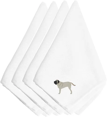 Miniatura 66 de Caroline's Treasures BB3448NPKE Affenpinscher - Juego de 4 servilletas bordadas, lavables, suaves, duraderas, servilletas de mesa para hotel