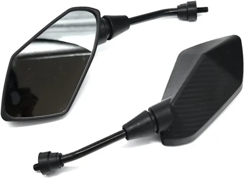Miniatura 5 de Espejos laterales para espejo convexo, 0.315 in, 0.394 in, fibra de carbono, 2 unids par de espejos retrovisores de motocicleta Scooter E Bike