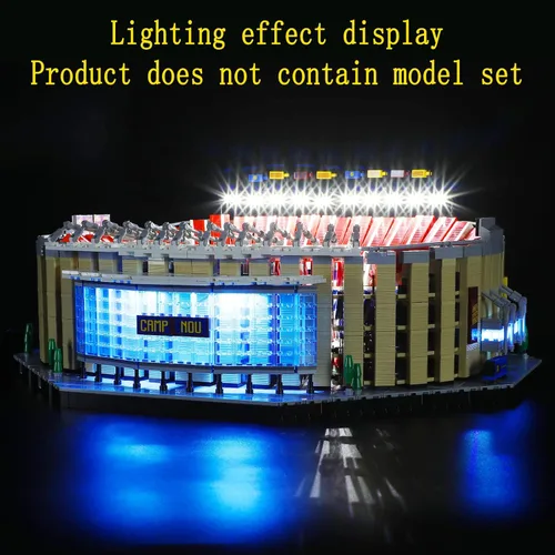 Miniatura 6 de Kit de luces LED GEAMENT compatible con Lego Camp NOU – FC Barcelona - Juego de iluminación para el modelo de construcción Creator 10284