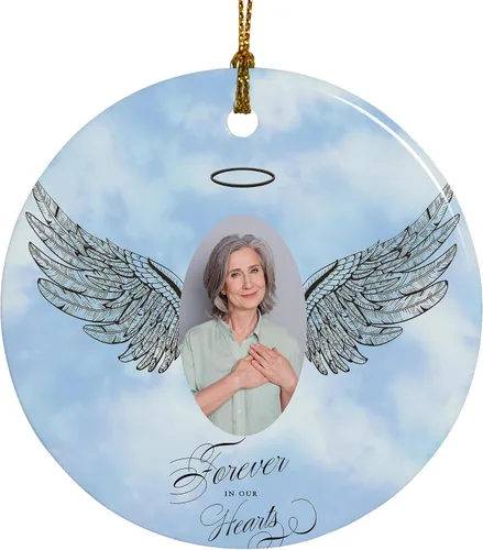 Miniatura 20 de Adornos de Navidad personalizados, adorno con foto personalizada, nuestro primer árbol de Navidad colgante 2024, decoración regalo para Navidad