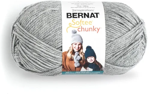 Miniatura 33 de Ovillo sólido Bernat Softee Chunky, Acrílico, Rojo Berry, Paquete de 1