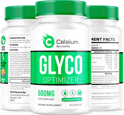 Miniatura 8 de Celsium Glyco Optimizer Capsules, Celsius Glyco, Celsius Glyco Optimizer Opiniones, Celsium Advanced Formula 30 Cápsulas durante 1 mes