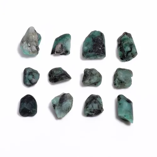Lote de piedra esmeralda verde cruda de 100 quilates, piedras preciosas en bruto, cristales naturales, cristales de chakra, piedras curativas,