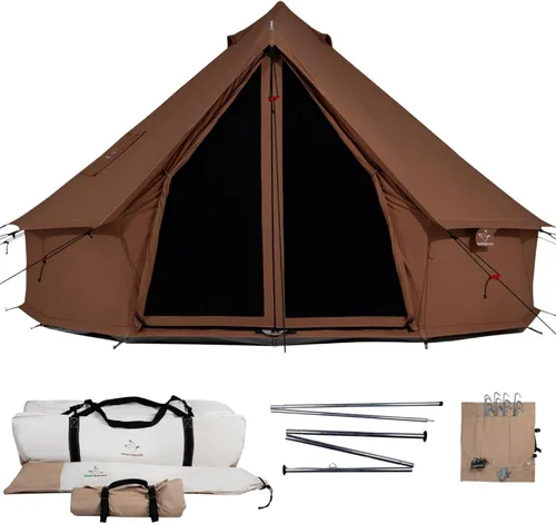Miniatura 11 de Whiteduck Regatta - Tienda de campaña de lona con toma de estufa, impermeable, para 4 temporadas; para campamento de lujo en exteriores y glamping