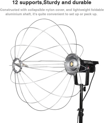 Miniatura 5 de Aputure Modificador de luz suave para farol, 26 pulgadas, ajuste rápido, plegable, luz espacial Aputure mejorada para 300D Mark II 120D 120T 120D