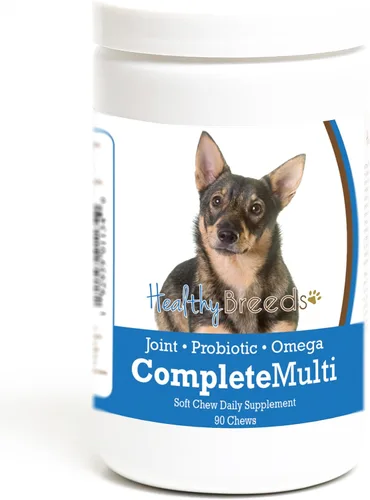 Miniatura 255 de Healthy Breeds Pug todo en uno multivitamínico suave masticable 60