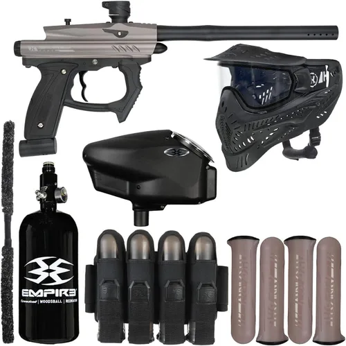 Action Village HK Army SABR Vendetta Kit de paquete de pistola de paintball Estaño Polvo/Negro