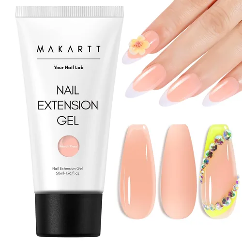 Miniatura 22 de Makartt-Gel de uñas de polietileno: constructor de 1.7 oz (50 ml) para uñas de aspecto natural, fortalecedor, moldeo 3D para arte de uñas