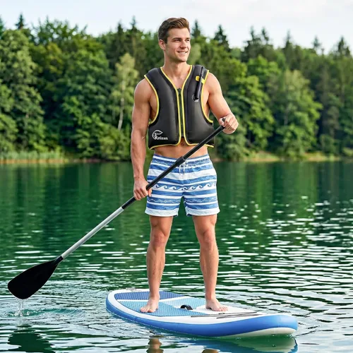 Miniatura 4 de Rrtizan Chaleco inflable de esnórquel para adultos, chaleco de esnórquel de viaje para esnórquel, paddleboard, natación, chaleco de esnórquel