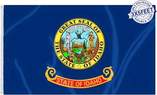 Miniatura 15 de AMZFLAG Wyoming State Flag 3x5 ft Outdoor, Heavy Duty WY Wyoming Flags with 2 Brass Grommets, Patriotic Double Sided State of Wyoming Flag 3 Ply