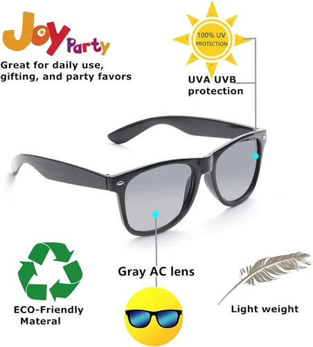 Miniatura 4 de Eyegla Gafas de sol al por mayor a granel para adultos recuerdos de fiesta tonos clásicos retro