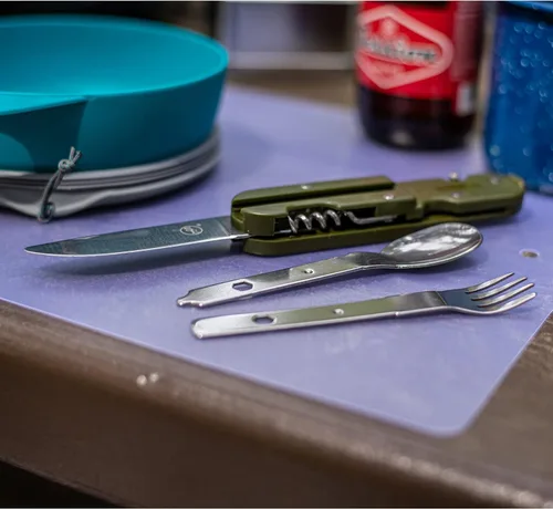 Miniatura 3 de Utensilios de camping 6 en 1 multiherramienta de cocina con estuche de transporte y abridor de botellas