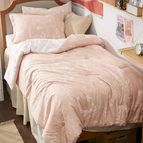 Miniatura 41 de Bedsure - Juego de edredón tamaño King, juego de ropa de cama verde salvia, 3 piezas de ropa de cama floral bonita, 1 edredón reversible suave