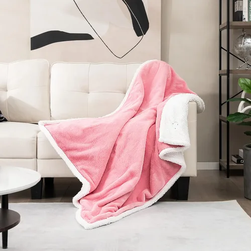 Miniatura 8 de PETSITE Manta térmica eléctrica, manta reversible de forro polar Sherpa de 60 x 50 pulgadas con 10 ajustes de calor, apagado automático de 9 horas