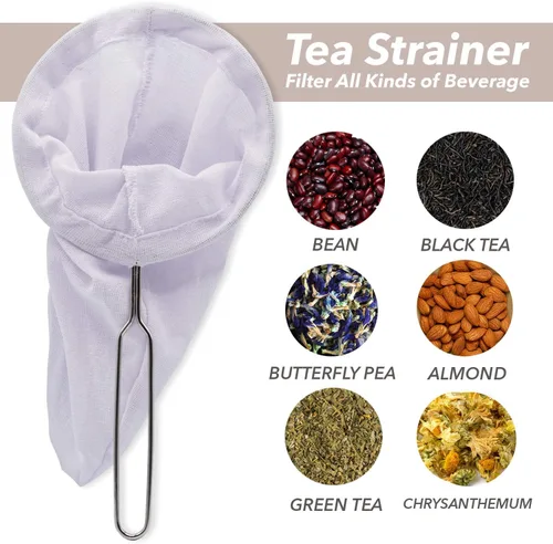 Miniatura 3 de Filtro de Té Estilo Tradicional Tailandés de Acero Inoxidable Tamaño 3 Pulgadas, Uso Amistoso y Duradero, Compatible con Todos los Tipos de Té