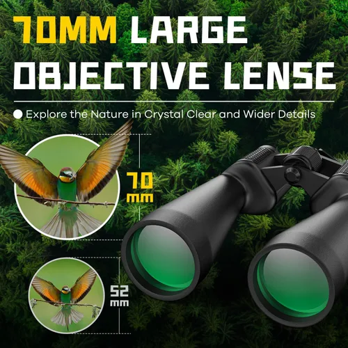 Miniatura 4 de Prismáticos de 15 a 35 x 70 para adultos de alta potencia, zoom HD de 35x para observación de estrellas y observación de aves, binoculares