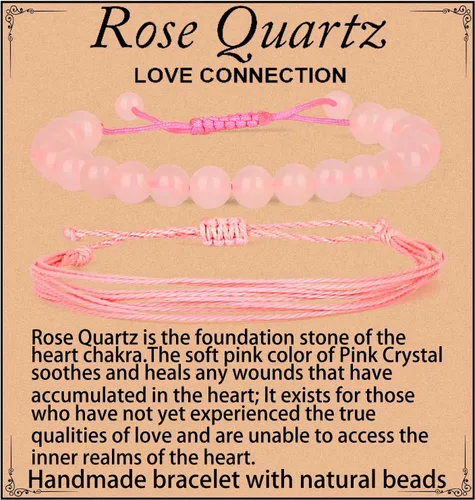 Miniatura 64 de LPBeads Pulsera de piedra natural hecha a mano de tamaño ajustable