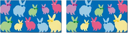 Miniatura 15 de Tapete de bienvenida al aire libre de Pascua clásico con patrón de huevo de Pascua personalizado para interiores Huevos - Personalizado