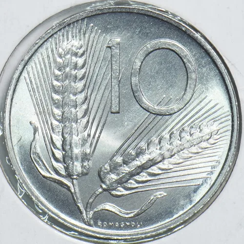 Miniatura 2 de Moneda Coleccionable Italia 1969 10 Lire 298593