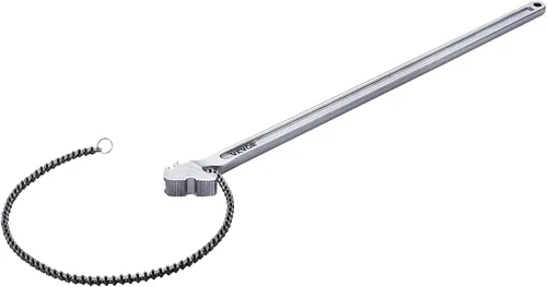 Miniatura 9 de VEVOR Llave de cadena, llave de tubo de cadena de 48 pulgadas, capacidad de 13.4 pulgadas de diámetro, llave de herramienta de montaje de tubería