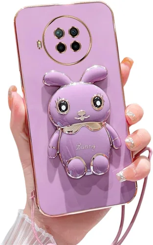 Funda compatible con Redmi Note 9 Pro Funda de teléfono TPU Silicona Soporte galvanizado Suave Durable Caída Protección a prueba de golpes para 7