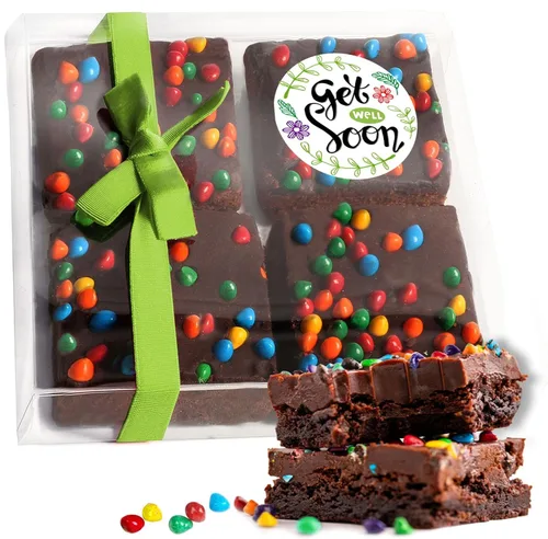 Miniatura 15 de Cesta de regalo de galletas de brownies de Pascua, regalo de comida de chocolate envuelta individualmente para hombres, mujeres y niños, paquete