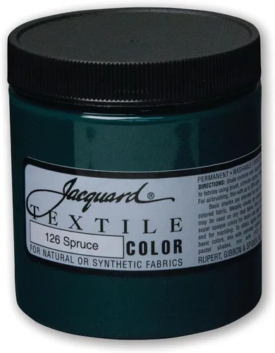 Miniatura 20 de Jacquard Pintura Textil 8 Oz Negro