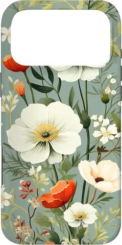Miniatura 22 de Sage Green Flower Wildflower Pattern Floral Case for iPhone 17