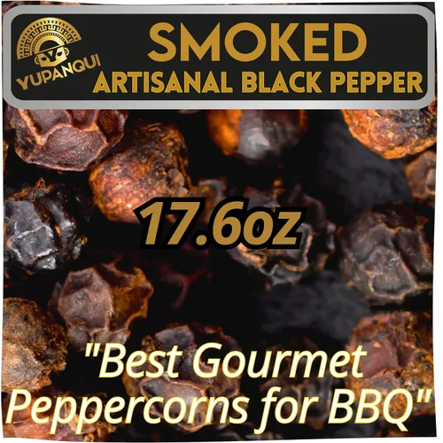 Miniatura 10 de YUPANQUI Smoked Peppercorns Whole - Best Smoked Black Pepper Organic for BBQ Grilling & Steak - Black Peppercorn Smoke Pepper corn for Grinder